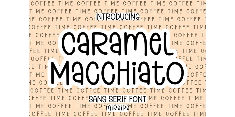 Caramel Macchiato Font by miraipa — Sans Serif Font