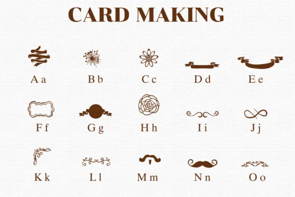 Card Making by Nongyao — Dingbats Font — thumbnail 2