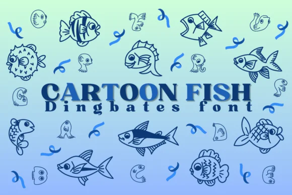 Cartoon Fish by Chonada — Dingbats Font
