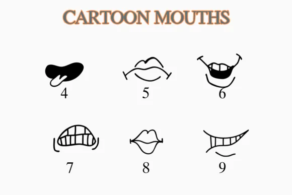 Cartoon Mouths by Nongyao — Dingbats Font — thumbnail 4