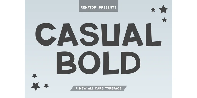 Casual Bold Font by RenatoRi Designs โ Display Font