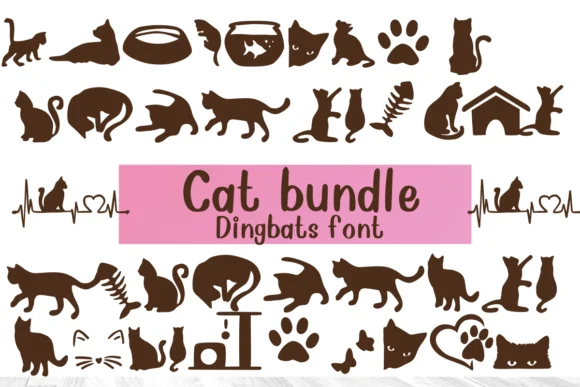 Cat Bundle by Nongyao — Dingbats Font
