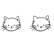 Cat Face Doodle by Ketsarin — Dingbats Font — thumbnail 8