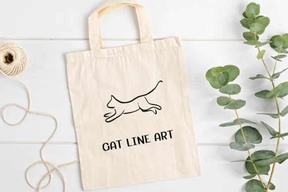 Cat Line Art by Ketsarin — Dingbats Font — thumbnail 5