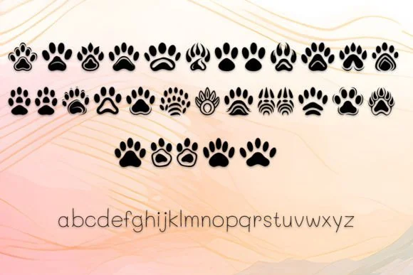 Cat Paws by MOMAT THIRTYONE — Dingbats Font — thumbnail 3