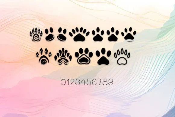 Cat Paws by MOMAT THIRTYONE — Dingbats Font — thumbnail 4