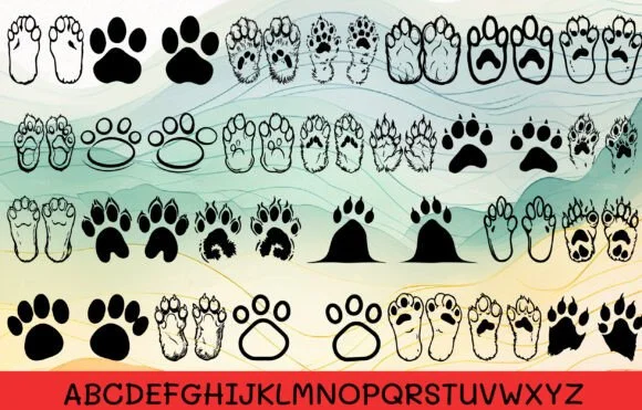 Cat Paws by MOMAT THIRTYONE — Dingbats Font — thumbnail 2