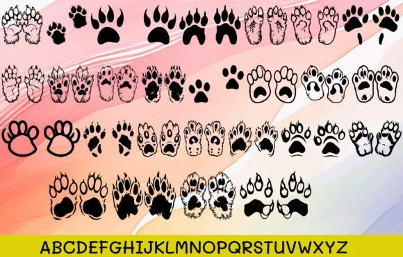Cat Paws Love by MOMAT THIRTYONE — Dingbats Font — thumbnail 2