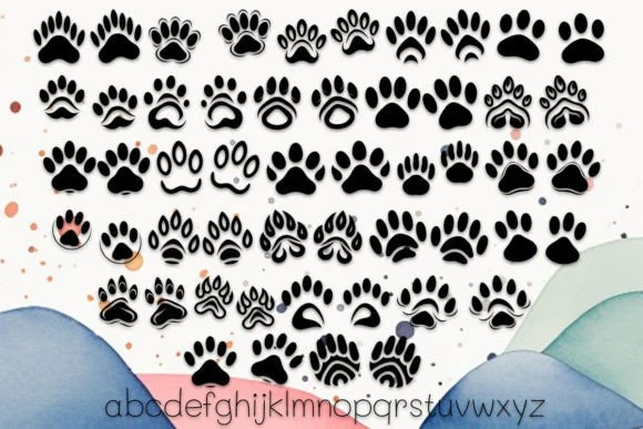 Cat Paws Memory by MOMAT THIRTYONE — Dingbats Font — thumbnail 3