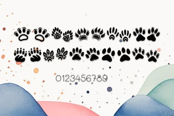Cat Paws Memory by MOMAT THIRTYONE — Dingbats Font — thumbnail 4