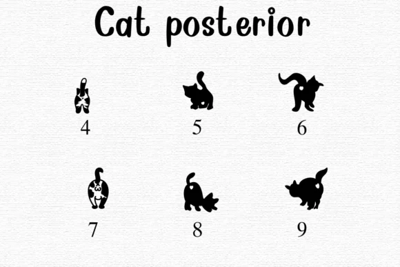 Cat Posterior by Nongyao — Dingbats Font — thumbnail 4