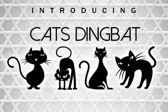 Cats by vladimirnikolic — Dingbats Font
