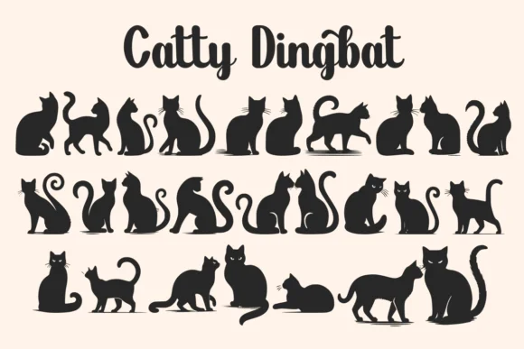 Catty by CraftedType Studio — Dingbats Font