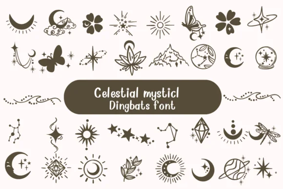 Celestial Mystical by Nongyao — Dingbats Font