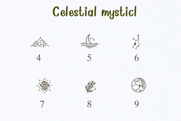 Celestial Mystical by Nongyao — Dingbats Font — thumbnail 4