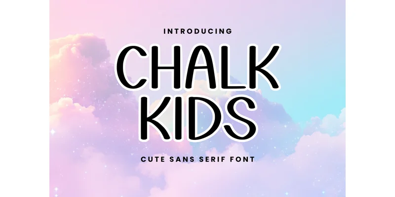 Chalk Kids Font by Letterayu — Sans Serif Font