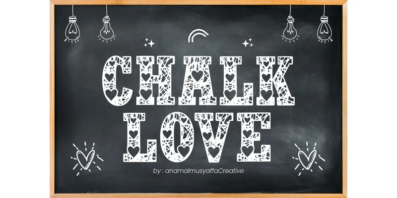 Chalklove Regular Font by anamalmusyaffaCreative by anamalmusyaffaCreative — Decorative Font