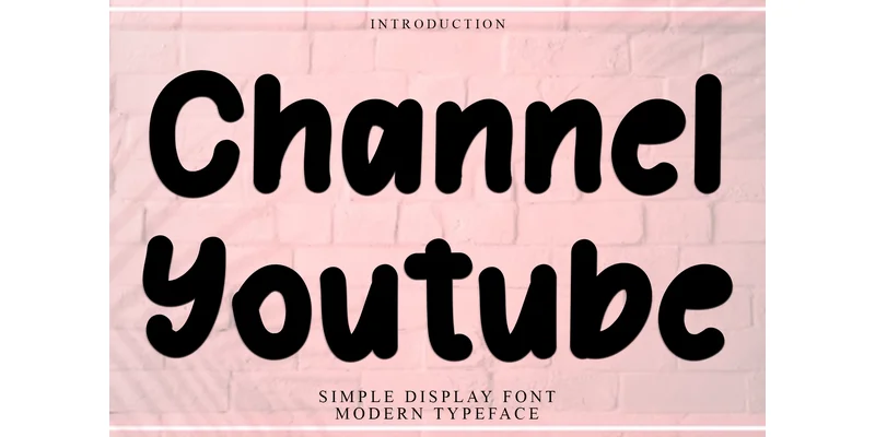 Channel Youtube Font by FreshTypeINK — Sans Serif Font