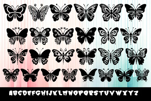 Charm Butterfly by MOMAT THIRTYONE — Dingbats Font — thumbnail 2