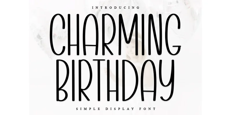 Charming Birthday Font by NYA Letter by NYA Letter — Decorative Font