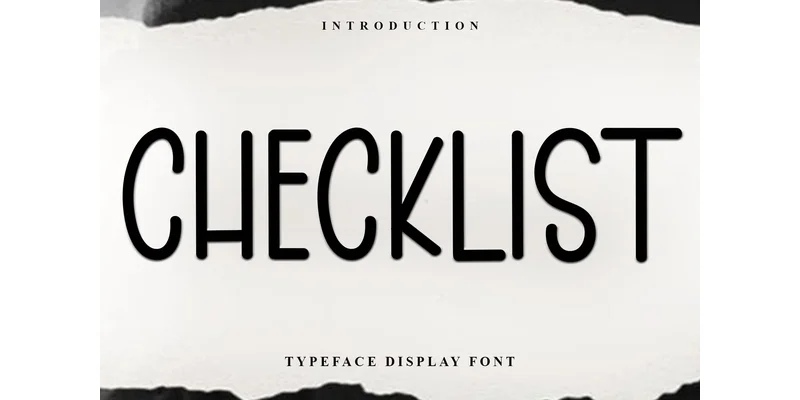 Checklist Font by FreshTypeINK — Sans Serif Font