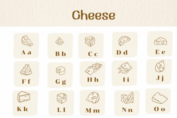 Cheese by Ketsarin — Dingbats Font — thumbnail 2