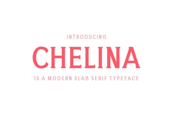 Chelina by creativetacos — Slab Serif Font