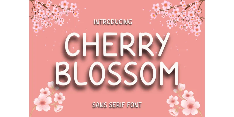 Cherry Blossom Font by CraftedType Studio — Sans Serif Font