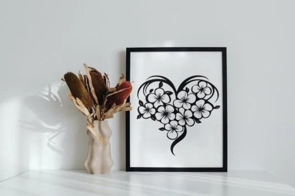 Cherry Blossoms Heart by MOMAT THIRTYONE — Dingbats Font — thumbnail 6