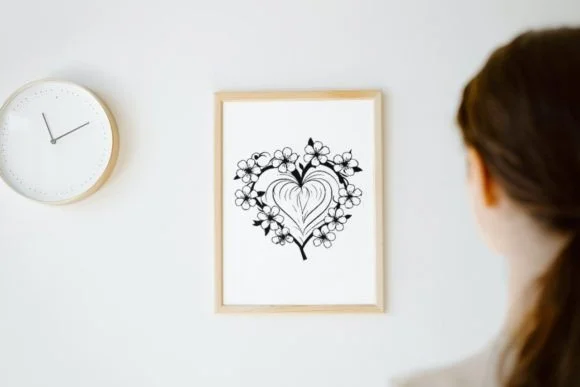 Cherry Blossoms Heart by MOMAT THIRTYONE — Dingbats Font — thumbnail 7