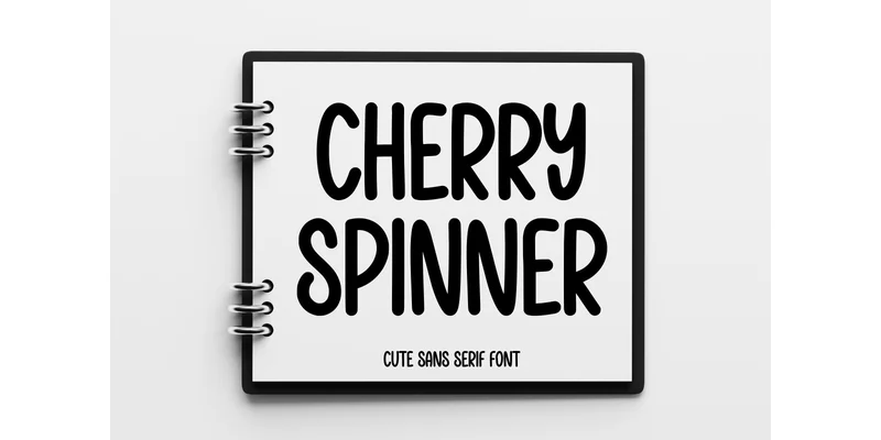 Cherry Spinner Font by Minimalist Eyes — Sans Serif Font