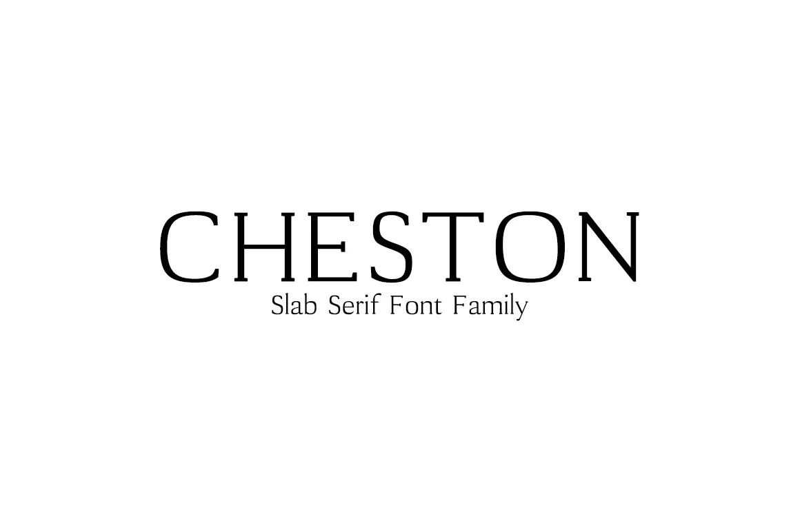 Cheston by creativetacos — Slab Serif Font