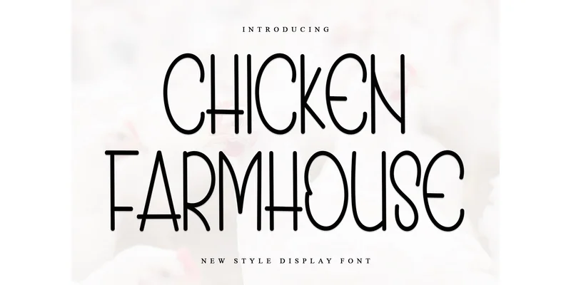 Chicken Farmhouse Font by PiPi Creative — Sans Serif Font