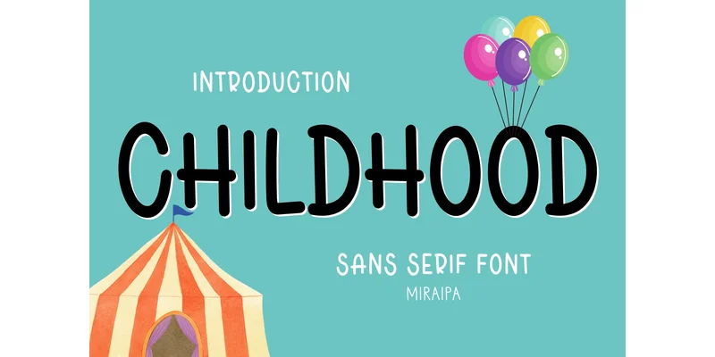 Childhood Font by miraipa — Sans Serif Font