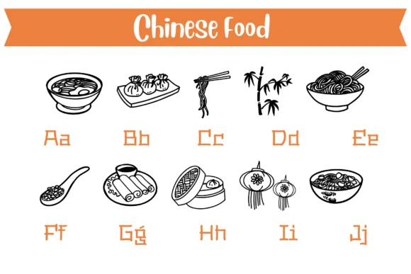 Chinese Food Doodle by Pui Art — Dingbats Font — thumbnail 4