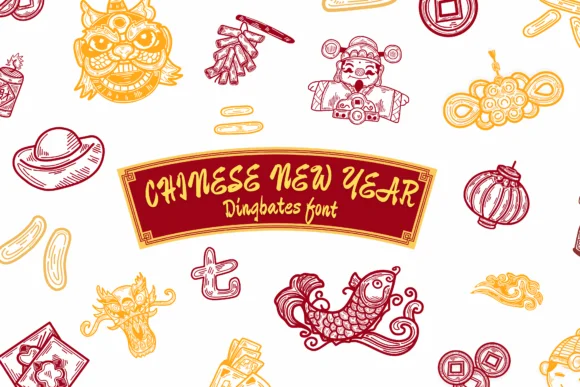 Chinese New Year by Suphitchaya — Dingbats Font