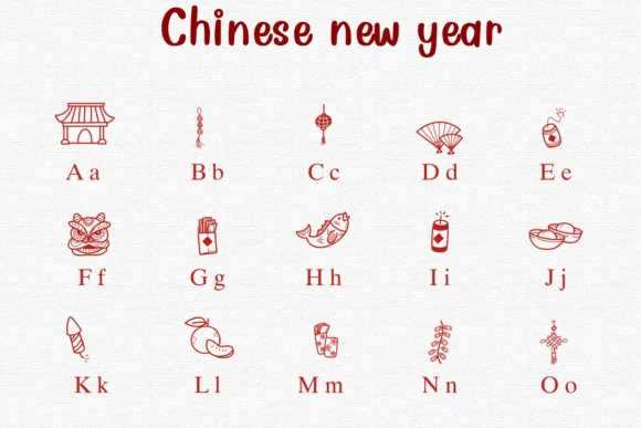 Chinese New Year by Nongyao — Dingbats Font — thumbnail 2