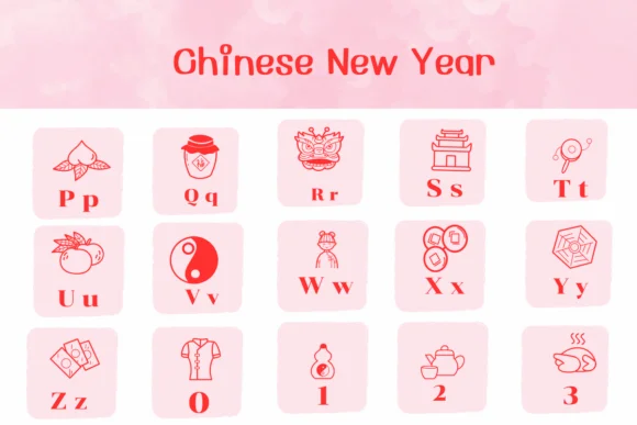 Chinese New Year by Ketsarin — Dingbats Font — thumbnail 3