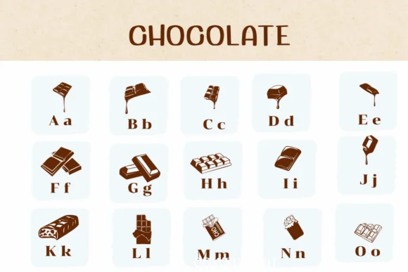 Chocolate by Ketsarin — Dingbats Font — thumbnail 2