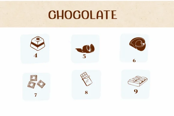 Chocolate by Ketsarin — Dingbats Font — thumbnail 4