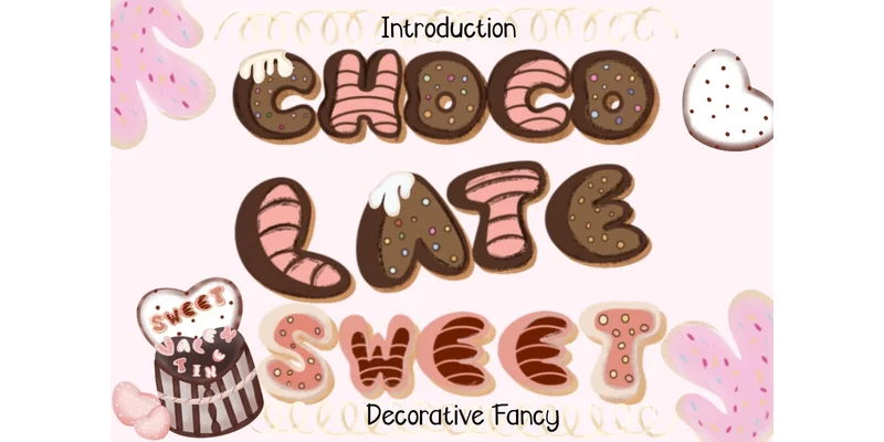 Chocolate Sweet Font by Noomam Happy digital Art by Noomam Happy digital Art — Decorative Font