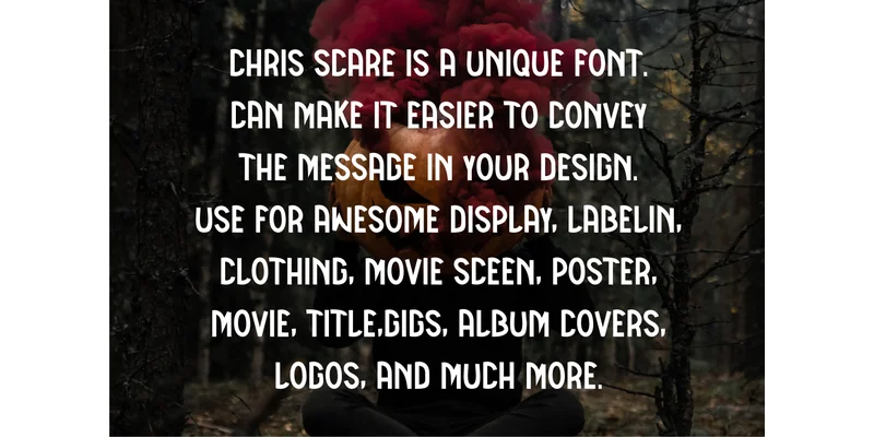 Chris Scare Font by vandesignstd — Sans Serif Font — thumbnail 4