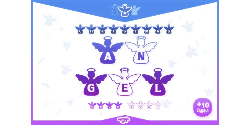 Christmas Angel Font by numnim by numnim — Decorative Font