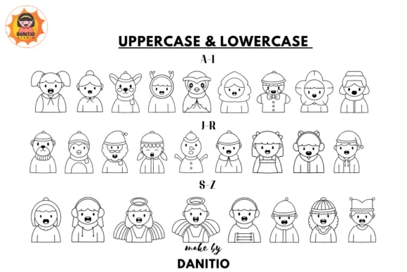 Christmas Avatars by danita.kukkai — Dingbats Font — thumbnail 2