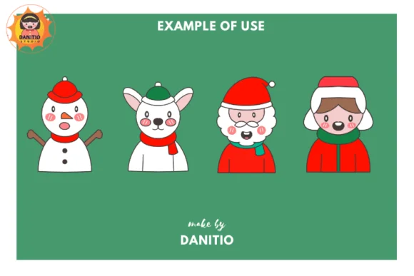 Christmas Avatars by danita.kukkai — Dingbats Font — thumbnail 6