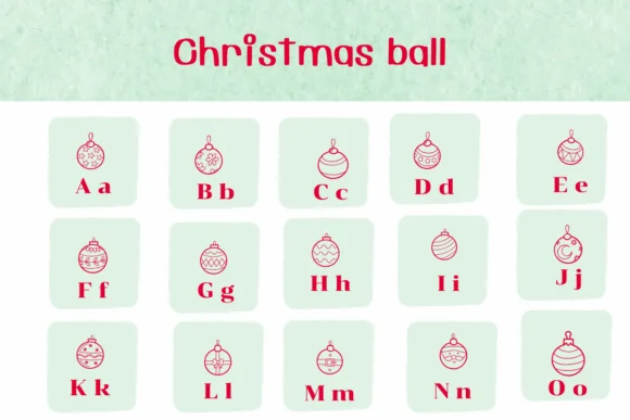 Christmas Ball by Ketsarin — Dingbats Font — thumbnail 2