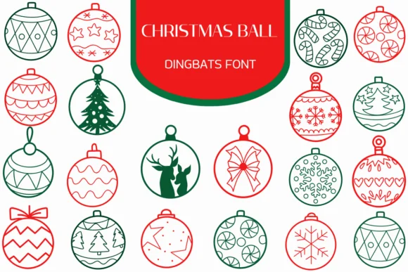 Christmas Ball by Heartcraft Atelier — Dingbats Font