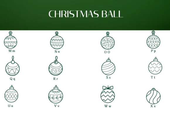 Christmas Ball by Heartcraft Atelier — Dingbats Font — thumbnail 3