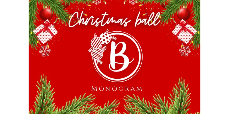 Christmas Balls Monogram Font by Pui Art by Pui Art — Decorative Font