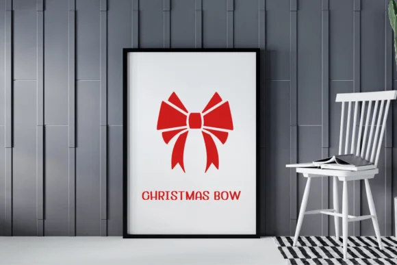 Christmas Bow by Ketsarin — Dingbats Font — thumbnail 5